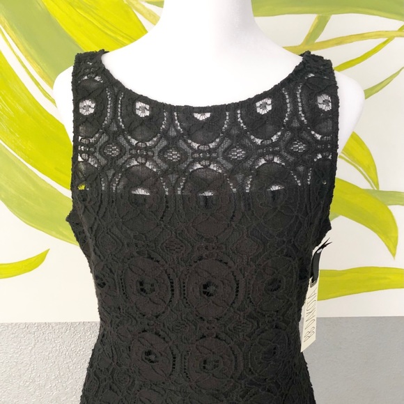 BB DAKOTA GORGEOUS LITTLE BLACK LACE DRESS SIZE 6 - Picture 5 of 9